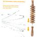 Minkissy 4-Piece Wooden Massage Tool Set - Portable Body Roller & Unicorn Headband for Fitness & Relaxation - Buy Online on GoSupps.com