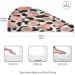 Cow Print Strawberry Dry Hair Cap & Towel Set | Quick Drying Soft Super Absorbent | 2 Pieces with Button Headband - Perfect for All Hair Types - Buy Online on GoSupps.com