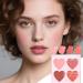 Blush Palette Contour And Highlight Blush Palette Blendable Cosmetics Makeup for Date Event Holiday Travel and Wedding - Buy Online on GoSupps.com