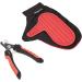 Amazon Basics 8-Piece Pet Grooming Set - Red | Complete 8-in-1 Pet Brush & Grooming Kit - Buy Online on GoSupps.com