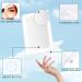 DTBG 10X Magnifying Travel Makeup Mirror with Dimmable LED Light - USB Rechargeable Portable Cosmetic Mirror for Women (White) - Buy Online on GoSupps.com