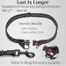 iYoShop Hands Free Dog Leash with Zipper Pouch - Dual Padded Handles, Durable Bungee for Walking, Jogging, Running - Medium/Large Black - Buy Online on GoSupps.com