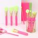 Docolor 18 Pcs Neon Pink Makeup Brushes Set - Professional Synthetic Cruelty-Free Brushes for Foundation, Powder, Blending, and More - Easy to Clean - Buy Online on GoSupps.com