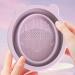 Makeup Brush Cleaner Kit 5 Pieces Textured Multifunctional Residue Removal Purple Makeup Brush Scrubber with Cosmetic Brush for Daily Use - Buy Online on GoSupps.com