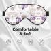 SSIMOO Beautiful Grape Leaves Sleep Mask | Adjustable & Breathable Eye Mask for Comfortable Sleep | Fashionable Black Design - International Shipping Available - Buy Online on GoSupps.com