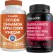 Ceylon Cinnamon (1pk) and Fadogia Tongkat Ali (1pk) Supplement Bundle - Potent Vitamins for Heart Energy Muscle Testosterone & Immune Support - Non-GMO Vegan Gluten-Free