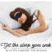 Obiko Concave Satin Sleep Mask - Ideal for Travel, Yoga & Naps | Blocks Out Light for Restful Sleep | Soft Eye Cover for Men and Women - Buy Online on GoSupps.com