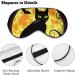 Halloween Cat Sleep Eye Mask with Elastic Strap - Unisex Sleep Travel Blindfold - Buy Online on GoSupps.com