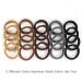 100 Soft Thick Seamless Cotton Hair Ties Ponytail Scrunchies Set - No Damage, Crease-Free Hair Accessories for Women, Girls, and Kids - Brunette Brown Collection - Buy Online on GoSupps.com