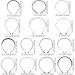 Fahacop 30-Pack Black Metal Headbands for Men & Women - Non-Slip Sports Headwear - 30 Styles - Buy Online on GoSupps.com