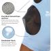 Harrison Howard Fly Mask for Horses - Comfortable Elastic UV Protection - Small Horse Size M (COB) - Ice Blue - Buy Online on GoSupps.com