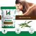 H&C 100% Natural Bhringraj Powder for Hair - 227g/0.5 LB/08 oz - Hair Growth Rejuvenator | Indian Ayurveda - Buy Online on GoSupps.com