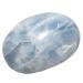 MookaiTedecor Nature Nature Gemsteine drumstone Hand flattering Palm Pocket Energie's Healing Crystal For Reiki Ornaments Decoration Celestite Crystal Blue