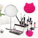 MERRYHAPY 2-in-1 Makeup Brush Holder & Scrubber | Cleaning Mat & Pad Rack | 11x10cm Rosy | International Shipping - Buy Online on GoSupps.com