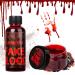 UNIMEIX 2 OZ Fake Blood Makeup Kit Fake Blood Gel Washable Sfx Makeup for Clothes Mouth Eyes Stage Blood for Halloween Zombie Vampire Cosplay Party