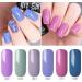 KADS Gel Nail Polish Set 20 Colors Soak Off UV LED Nail Gel Polish Glitter Blue Purple Nude Pink Orange White Black Spring Color Manicure Kit (Elegant) - Buy Online on GoSupps.com
