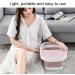 Bain de Pieds Pliable Bassin en Plastique avec Poign es N uds de Massage Sur lev s Bain de Pieds contr l au Toucher des Orteils (PINK) - Buy Online on GoSupps.com