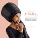 Eleganty Soft Bonnet Hood Hairdryer Attachment with Headband - Reduces Heat for Comfortable Hair Styling, Deep Conditioning, and Drying - Black - Buy Online on GoSupps.com