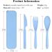 Reusable Travel Utensils Set with Case - 4 Pack Portable Cutlery Kit for Camping and Lunch Box - Includes Knives, Forks, Spoons - Outdoor Flatware Set - Buy Online on GoSupps.com