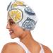 Retro Doodle Lime & Lemon Hair Towel 2 Pack | Super Absorbent Quick Dry Turbans for Women & Girls - Buy Online on GoSupps.com