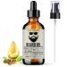 Bella Terra Oils - Beard Oil 4oz - Crafted with Genuine Natural Organic Vitamin E Organic Jojoba & Argan Classic Anti-Friz Formula Elevating Beard Luster & Care
