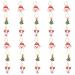 Miaija Christmas Hair Braid Rings Pendants Xmas Hair Braid Ring Xmas Shape DIY Hair Braiding Jewelry for Gift Women Girl Long Hair Accessories (30)