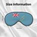 Flag of Tuvalu Soft Eye Mask - Comfortable Light Blocking Sleep Mask for Side Sleepers | Pressure-Free Design - Buy Online on GoSupps.com