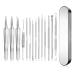 SWTYEXT 14 pieces Pimple Remained Blackhead Remover Pickel Express Tool Wett remover removering comedone squeezers Beasters remote set with box made of stainless steel for facial errors women & men