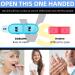 2x Daily Monthly Pill Box Organizer for Vitamins & Medication - 32 Compartments, Easy Open Design - Blue - Buy Online on GoSupps.com