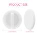 Sibba Loose Powder Puffs - 12 Round Velours Makeup Applicators & Compact Containers for Foundation & Cream | White - Buy Online on GoSupps.com