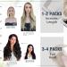 Easyouth Ombre Tape-In Extensions - Remy Human Hair 50g 24 Zoll (#1B/8/22) - Black Mix Ash Brown & Medium Blonde - Buy Online on GoSupps.com