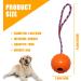 Nizirioo 4 Pack Dog Balls with Cord | Natural Rubber Dog Toys for Agility | Soft & Elastic Balls for Fetch & Play | Ideal Dog Accessories (5 cm) - Buy Online on GoSupps.com