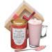 Martins Chocolatier Hot Chocolate Gift Set (Strawberry) | Drinking Chocolate Made with Belgian Chocolate Shavings | Includes Glass and Marshmallows - Buy Online on GoSupps.com