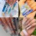 UNA GELLA Full Cover Nail Tips Square 120 PCS - XXL Extra Long Straight Tips for Acrylic Nails - Salon Quality Fake Nails for DIY at Home - Buy Online on GoSupps.com