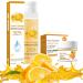 Sweet Orange Face Mist&Cream Fine Face Spray Hydrating Face Mist&Anti Aging Cream Set Brighten Serum for Face Brighten&Improve Uneven Skin Skincare Set Relieves Dark Spots Spray Moisturiser