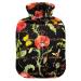 Heat bottles with reference poppy flowers Flowers Summer butterflies warfold for pain relief headache back pain heat bottle of water bags 2 liters