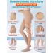 MGANG Waist High Compression Pantyhose | 15-20mmHg | Closed Toe | Firm Support for Varicose Veins, Edema, Swelling | Nursing | Beige Medium - Buy Online on GoSupps.com