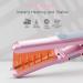 DAN Technology Hair Styling Set - Travel Hair Dryer Mini Flat Iron Curling Iron European Plug Dual Voltage - Portable & Stylish in Pink - Buy Online on GoSupps.com