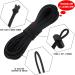 50 Pieces Cord Locks Spring Toggles Stoppers + 66 Ft Elastic Bungee Cord - Classic Style Black - Buy Online on GoSupps.com