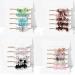 Crystal Hair Pins for Women 15Pcs Colorful Gemstone Jeweled Bobby Pin Vintage Irregular Crushed Stone Hair Pins for Girls (Color C)