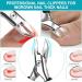 Professional Toe Nail Clippers Set for Men - Sharp Toenail Clipper Kit for Thick Nails, Ingrown Toenail Tool with File, Cuticle Remover, and Nail Lift - Buy Online on GoSupps.com
