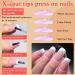 120pcs Black French Tip Press on Nails - Matte Nude Pink Medium Square Fake Nails for Women & Girls | Black Acrylic Artificial Nail Tips - Buy Online on GoSupps.com