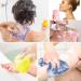 African Bath Sponge Set - 6 Exfoliating Shower Scrubbers for Smooth Skin | Daily Use | Black, Off-White, Blue, Pink, Yellow, Purple - Buy Online on GoSupps.com