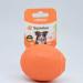 Laroo Dog Toys: Durable Natural Rubber Squeaker Dog Ball Football for Small & Large Dogs - 6.5*8cm Orange - Buy Online on GoSupps.com