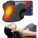 Wireless Heated Neck Stretcher for Pain Relief Portable Cordless Neck Shoulder Cervical Traction Device with Graphene Heating Pad Magnetic Therapy Relaxer Black