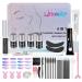 Libeauty Lash Lift and Tint Kit Brow Lamination and Tint Kit Black Fast Curling Coloring Lash Perm Black Color Kit With L&C Shapes Lash Lifting Pads Suitable for Salon & Home Two types of lash lifting shields