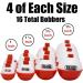 16 Fishing Bobbers Assortment - Large & Small Red/White Floats for Fishing - Buy Online on GoSupps.com