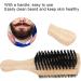 Double Sided Beard Brush Men's Beard Brush Beard Comb Beard Grooming Kit Beard Care Tools with Wooden Handle for Birthday Gifts for Mustache Cleaning - Buy Online on GoSupps.com