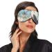 Unisex Haskirky Light Blocking Eye Mask for Travel, Yoga, Meditation - Retro Blue - Buy Online on GoSupps.com