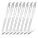 simarro 6 Pcs Metal Nail Files Stainless Steel Fingernail Toenail Files Double Sided Manicure Files for Polish Nail Nail Cleaner Tool